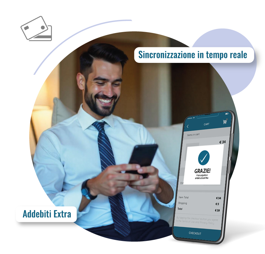 Addebiti Extra in Camera via Tablet o Smartphone